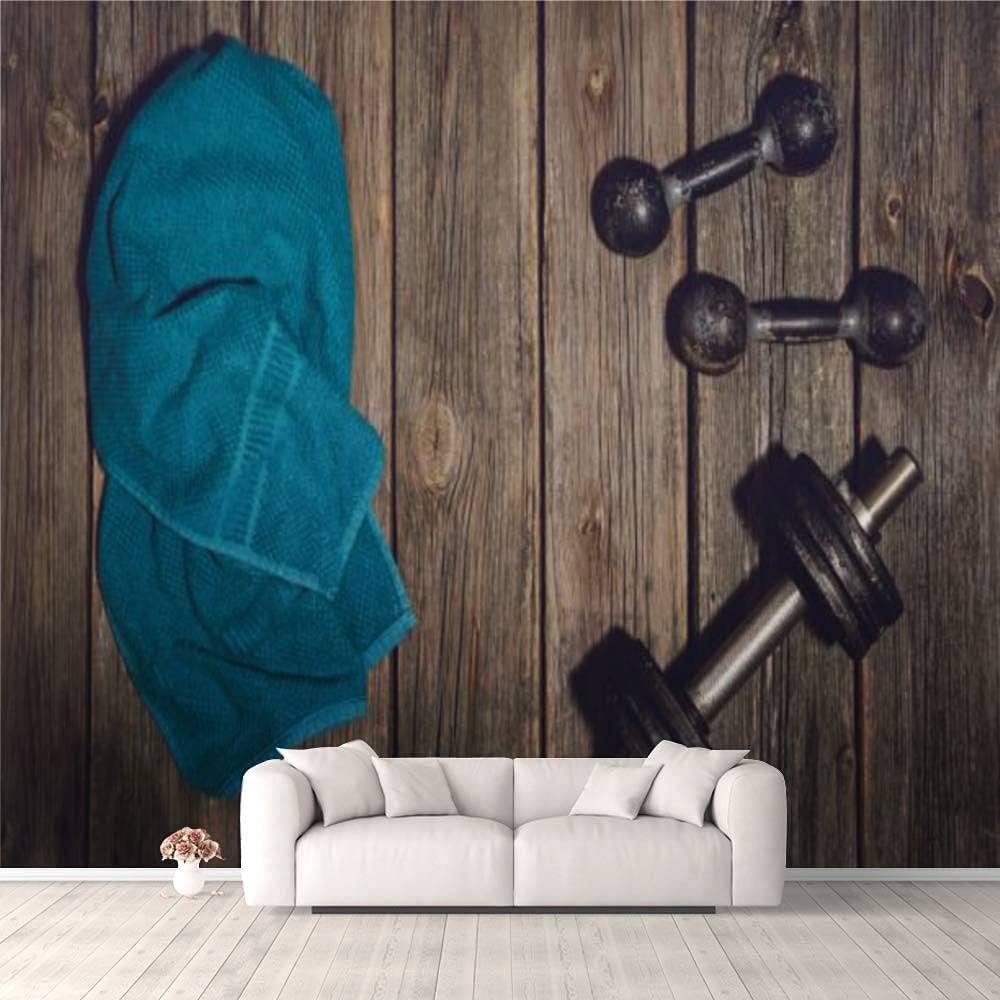 Papier peint 3D fitness amovible décoration murale grand format moderne