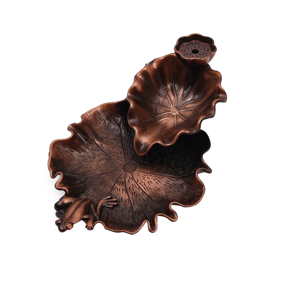 Namvo Zinc Alloy Waterfall Incense Burner, Backflow Incense Burner Holder Aromatherapy Ornament Home Décor