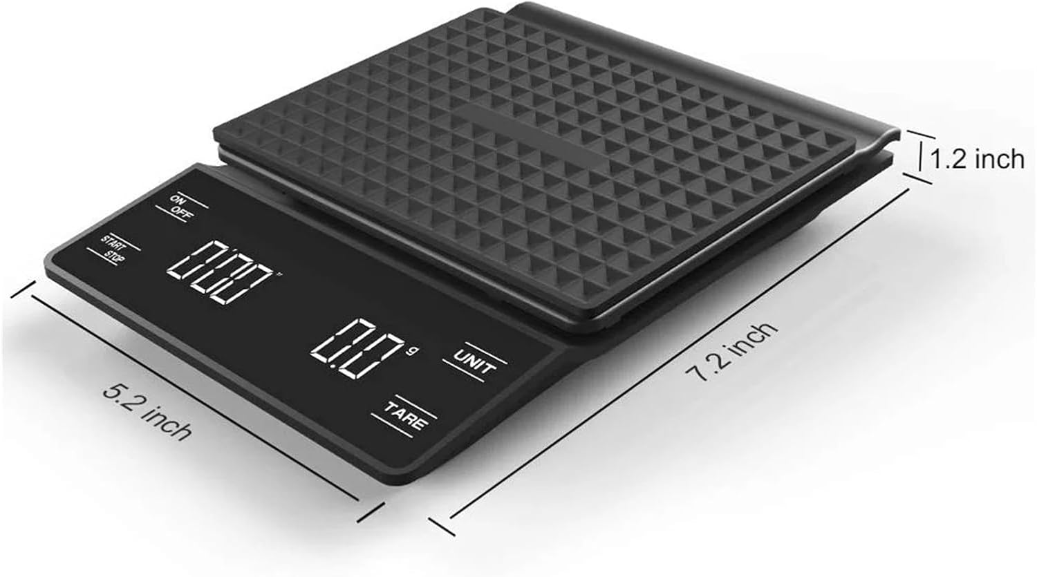 3kg/0.1g Digital Kitchen Weight Grams Balance High Precision Coffee Scale Portable With Timer Food Espresso