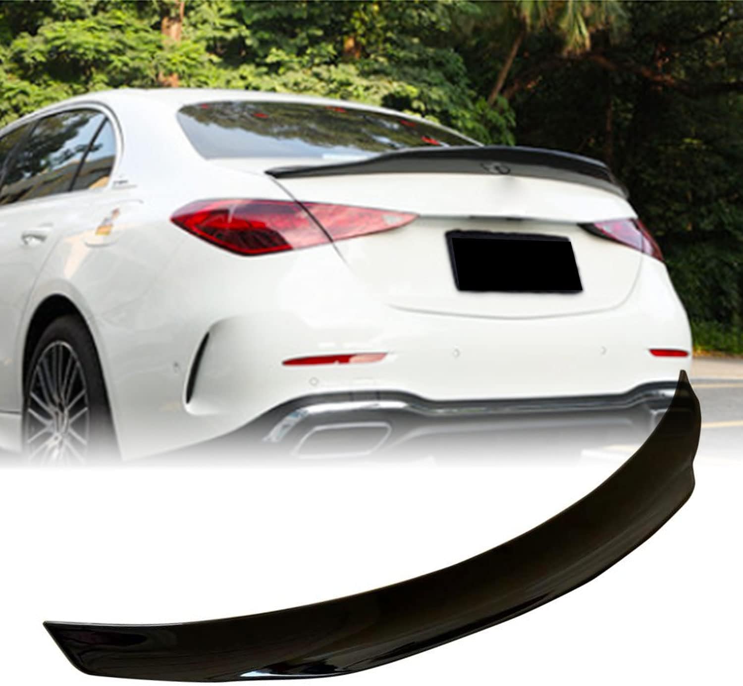 Rear Trunk Spoiler for Mercedes-Benz W206 2022-2023 C Class C200 C300 Base Sport Sedan 4-Door Rear Boot Lid Highkick Spoiler Wing Lip Facotry Outlet