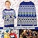 Fortnite Ugly Christmas Sweater Kids, Long Sleeve Christmas Sweatshirt Fall Sweater Crew Neck Pullover Gamer Gifts for Boys (9-10 Years, Blue)