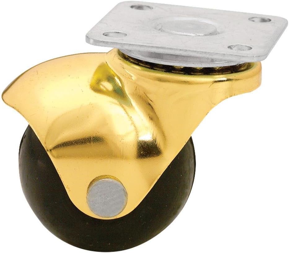 19/16" Brass Ball Casters Plate Mount (4 per Pack