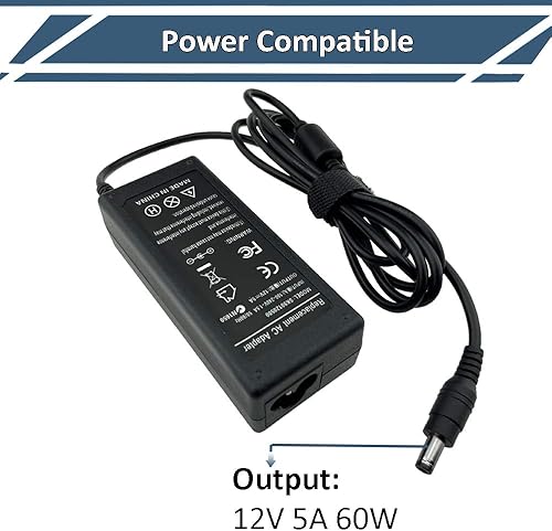 Miniatura 3 de Adaptador de CA de 12 V 5 A apto para 19 pulgadas, 20 pulgadas, 24 pulgadas, 28 pulgadas, 32 pulgadas, LED, HDTV, Insignia, 1080p, NS-19E430A10,