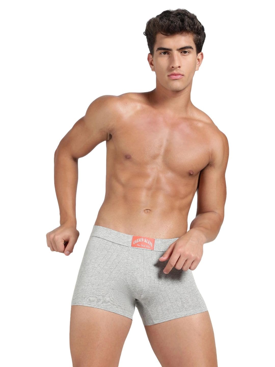 Light Blue Self Design Low Rise Trunk-image-24