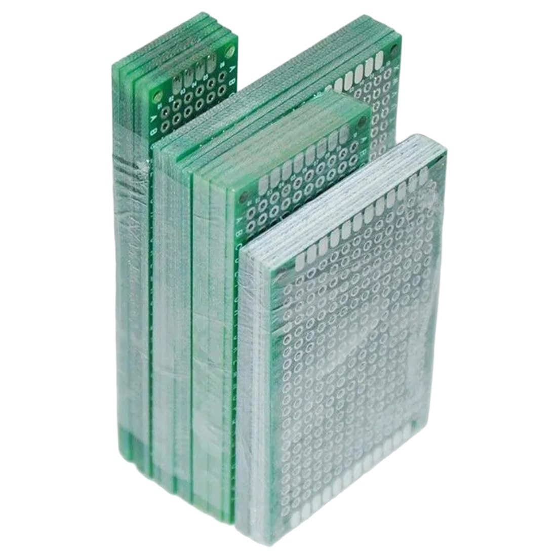 Aundhegrtt As Shown Pcb Board Prototype Board Green 2X8/3X7/4X6/5X7cm Double Sided Circuit Boards Compatible With Bread Boards