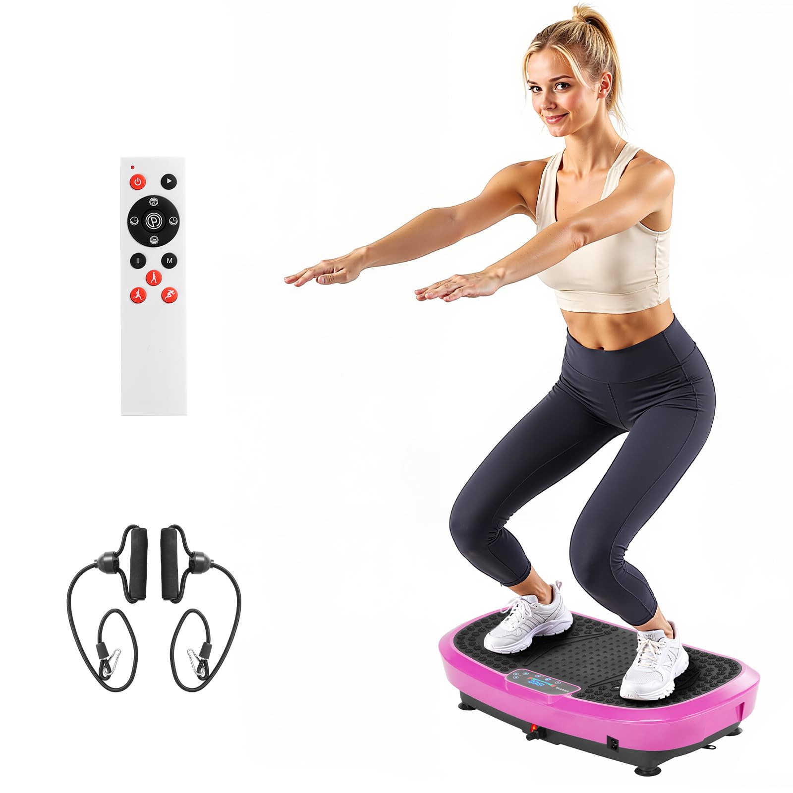 VEVOR Vibration Plate Exercise Machine Whole Body Shaker for Lymphatic Drainage and Weight Loss Home Workout Gym Fitness