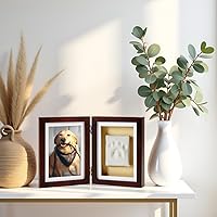 Vista 9 de Fotografía de recuerdo Pearhead con la huella de tu perro o gato , Espresso