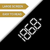 Vista 2 de INEVIFIT Báscula de baño, báscula digital de baño de alta precisión, mide un peso de hasta 400 libras. Incluye