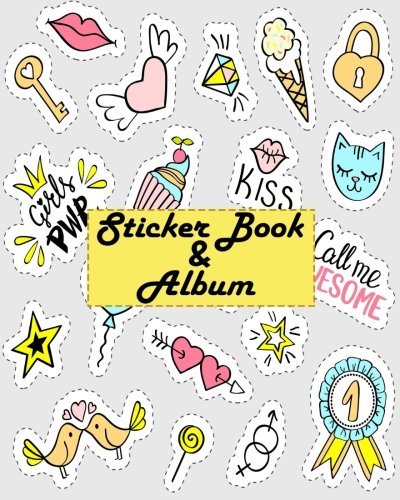 Sticker Book & Album: Blank Sticker Book for kids 2-4 size 8x10 91pages ...