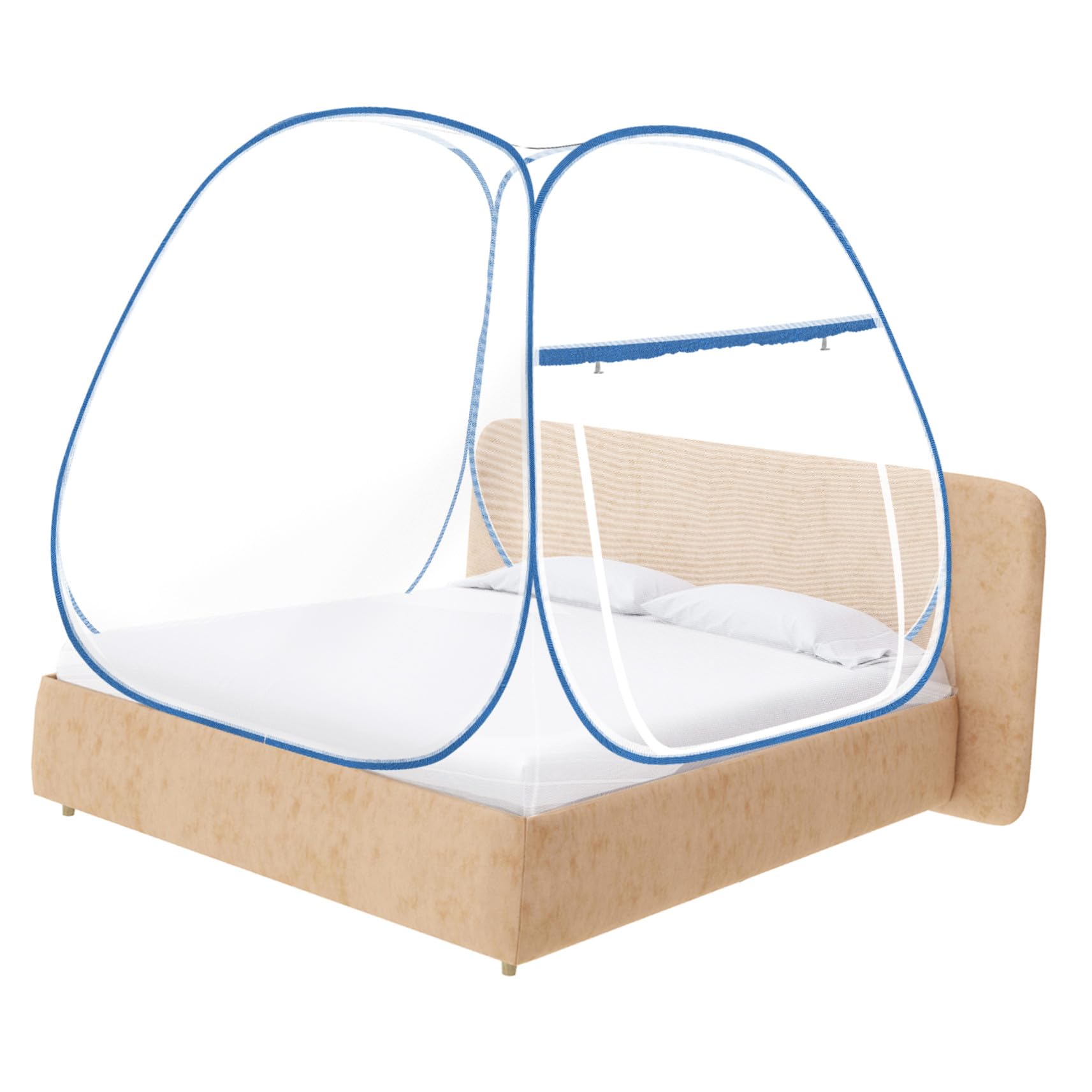 Tente moustiquaire pliable pour lit filet anti-insectes fermeture