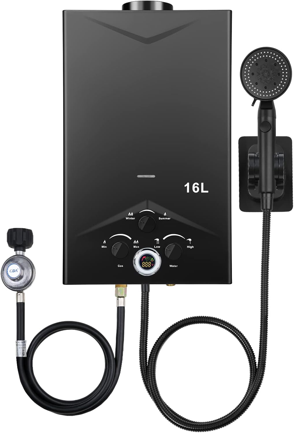 Tankless Water Heater 4.21GPM 16L Outdoor Portable GasHot Water Heater