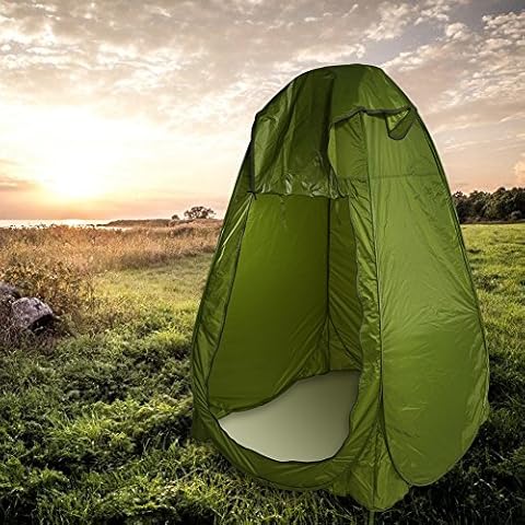 Cocoarm Pop Up Tent, Privacy Tent Portable Instant Camping Travel Toilet Shower Changing Tent for Outdoor Beach Dressing Fishing Bathing Green Cover