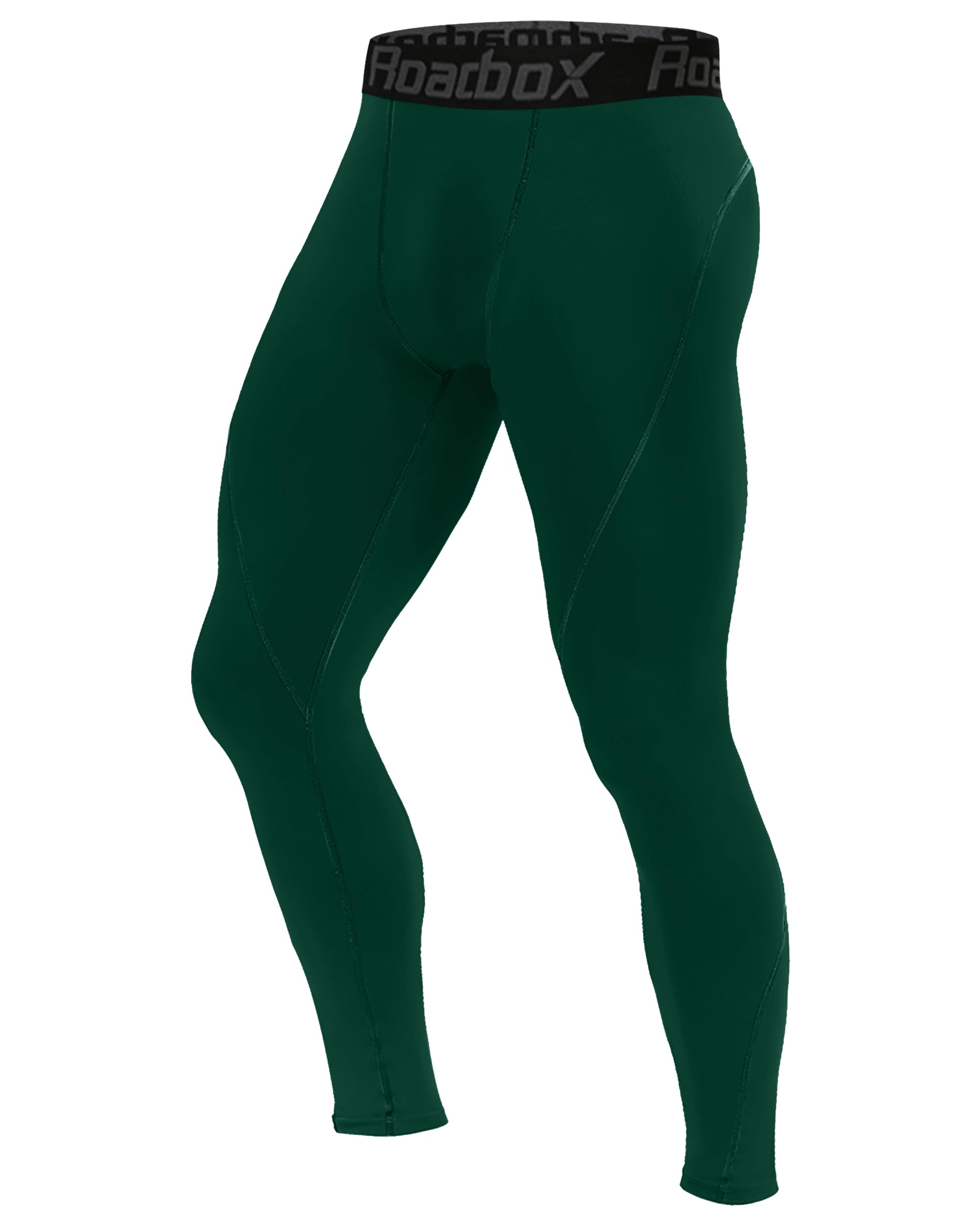 Roadbox Kompressionshose Herren Laufhose Lang für Sport, Training, Fitness, Radfahren, Yoga, Wandern, Basketball