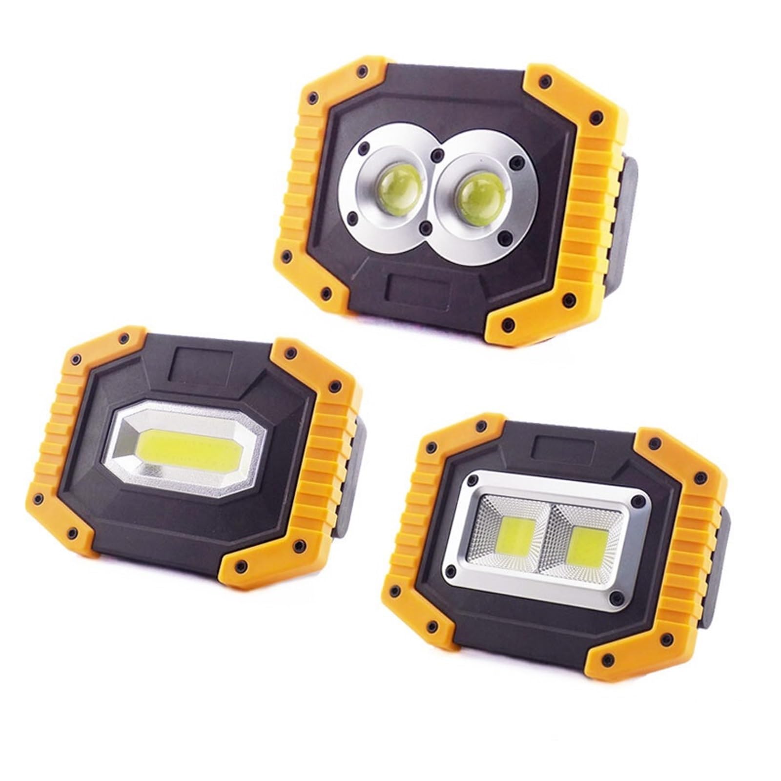 Fari da esterno, luci esterne, Proiettore LED COB Portatile 20W Luce Di Inondazione Ricaricabile Lampada Di Emergenza Esterna Torcia Elettrica Acquisto Opzionale Batteria 18650 ,per porta d'ingresso,
