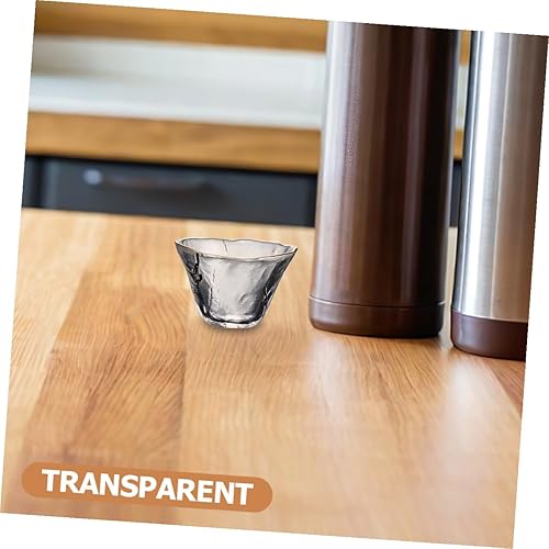Miniatura 9 de Cabilock 4 uds de vidrio Sake Tazas de Sake de estilo japonés Soju Saki Tazas de té de vidrio Tazas de vino Mini Beber Tazas 2.4 fl oz
