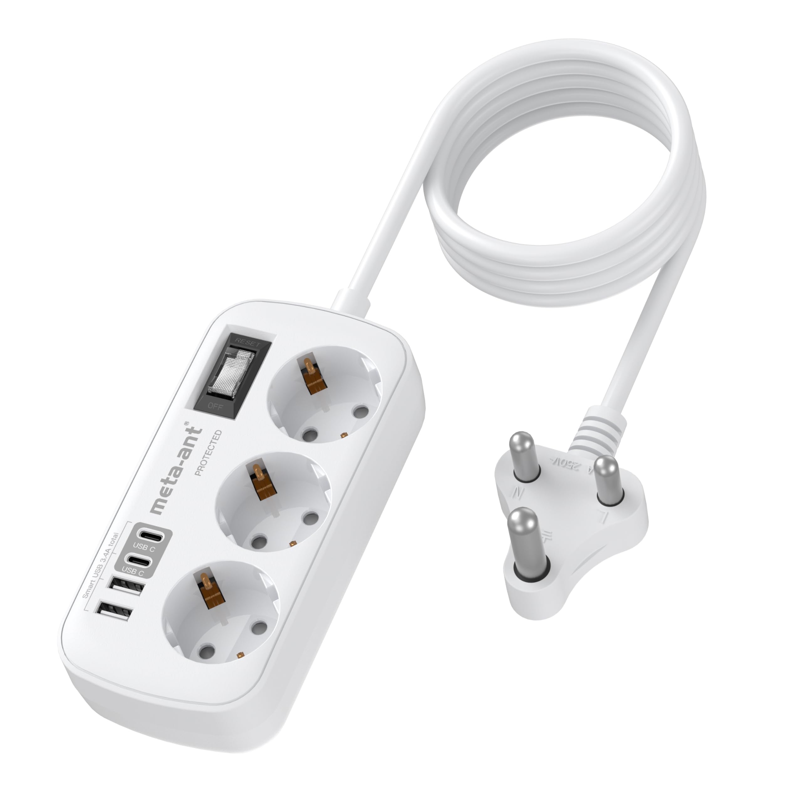 Meta-ant Reiseadapter UK USA Adapter England Deutschland Stecker