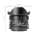 7artisans 7.5mm F2.8 APS-C Wide Angle Fisheye Fixed Lens for Sony Compact Mirrorless Cameras gallery image