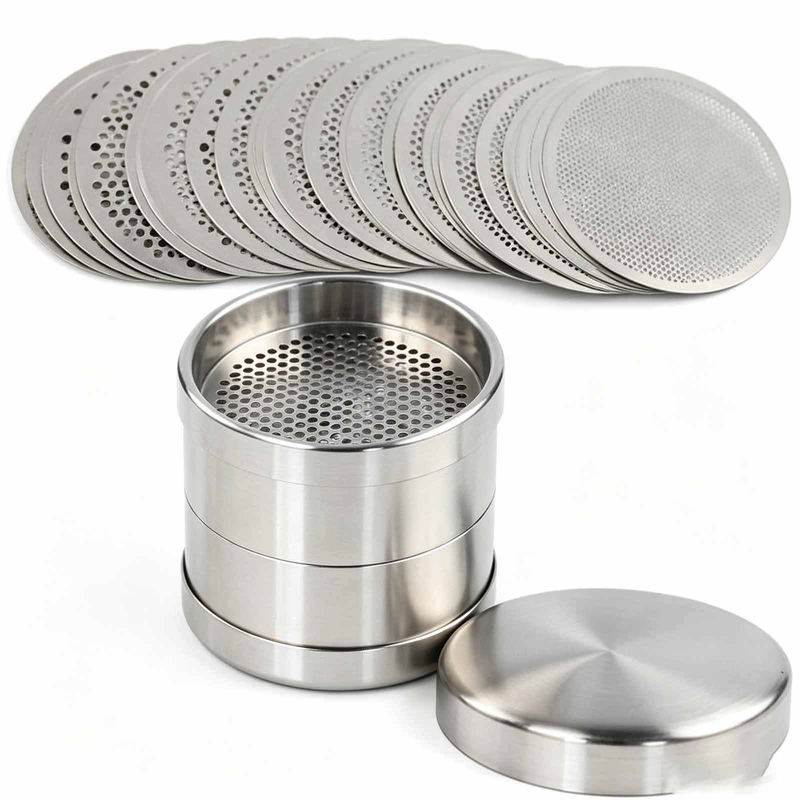 Tamiz Clasificador De Cuentas De Acero Inoxidable De 48 Mm, Herramientas De Malla Fina Para La Fabricación De Joyas, Clasificación De Diamantes Y Dimensionamiento De Piedras, Decoraciones