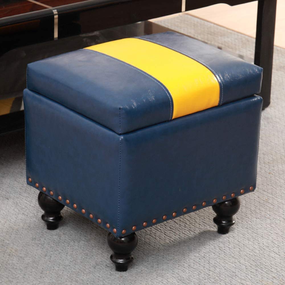 Banc coffre de rangement élégant en similicuir pour entrée ou chambre