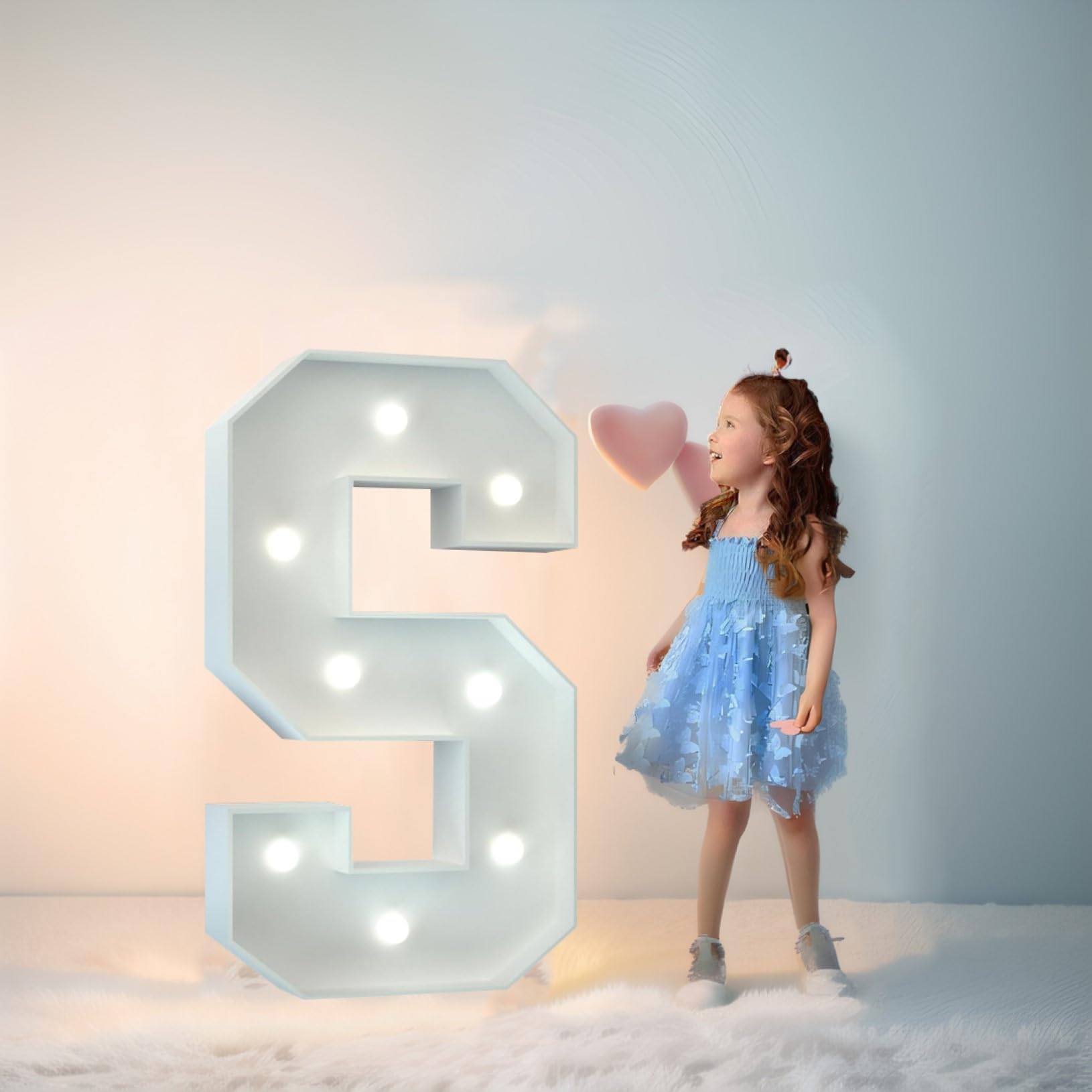 Syibelters Letter S 70Cm-2.3Ft Led Marquee Lights Led Alphabet Lights Remote Control Marquee Decoration Light Up Sign For Wedding Birthday Gifts