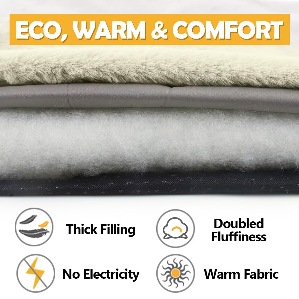 XIAPIA Cuccia per Gatti Coperta Autoriscaldante per Gatti e Cani, Coperta Addensato per Animali Domestici, Tappeto Termico per Gatto Senza Elettricità, Cuscino Autoriscaldante per Cane, Lavabile