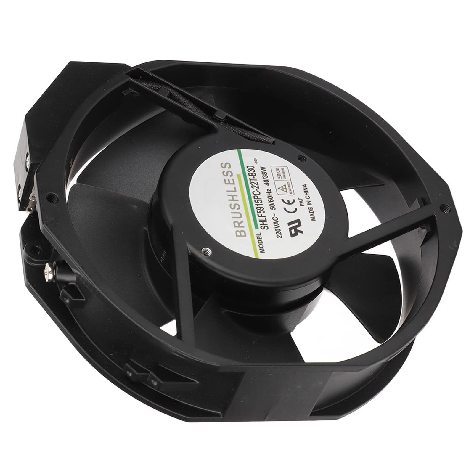 Ventilador de 220 V 172 X 150 X 38 Mm Ventilador de Doble Caja de Rodamiento de Bolas Ventilador de Refrigeración de 2700 RPM Ventilador de 176,5 CMF Gran Flujo de Aire para Ventilación, TI, Maquinari