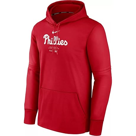 Nike Men's Philadelphia Phillies MLB Authentic Collection Practice Performance Pullover Hoodie
