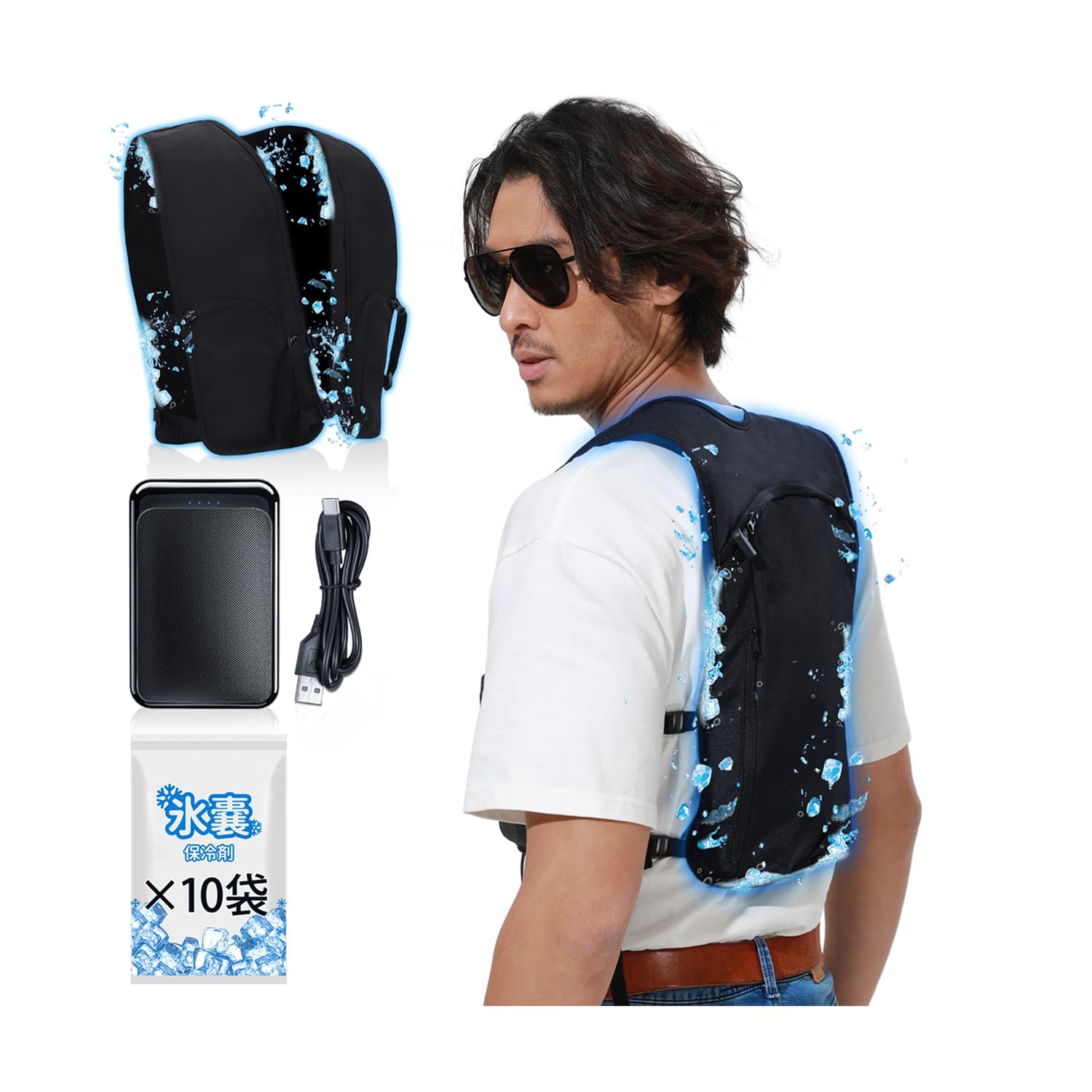 Amazon | [UNISO] 【超強冷感 最大30時間保冷】 水冷ベスト 水冷服