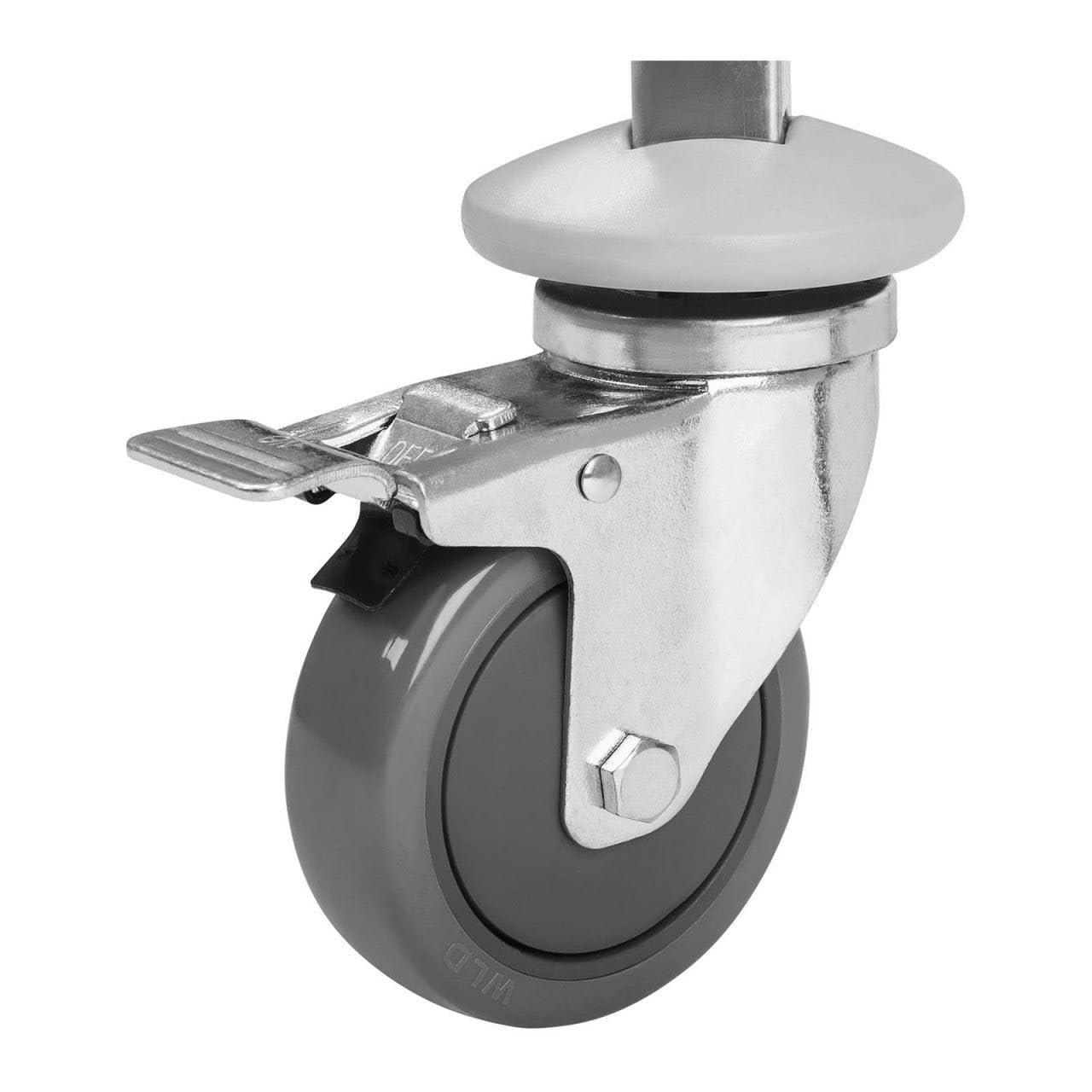 Carro de servicio de acero inoxidable – 3 estantes – hasta 150 kg 14_0000949