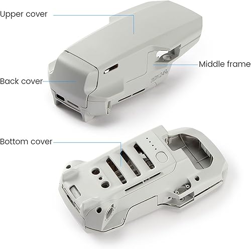 Miniatura 4 de Brazo para DJI Mavic Mini 2 Cuerpo Shell Marco Medio Parte Inferior Cubierta Superior Reemplazo Reparación Piezas de Repuesto (Color  Conchas Combo)