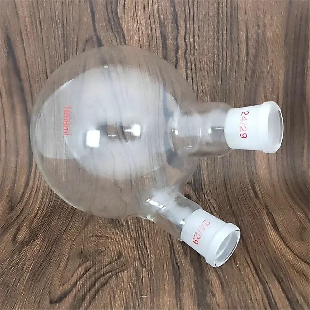 1 pz 100 ml a 2000 pallone di vetro a due colli con fondo tondo reazione standard vetreria da laboratorio Attrezzature da laboratorio