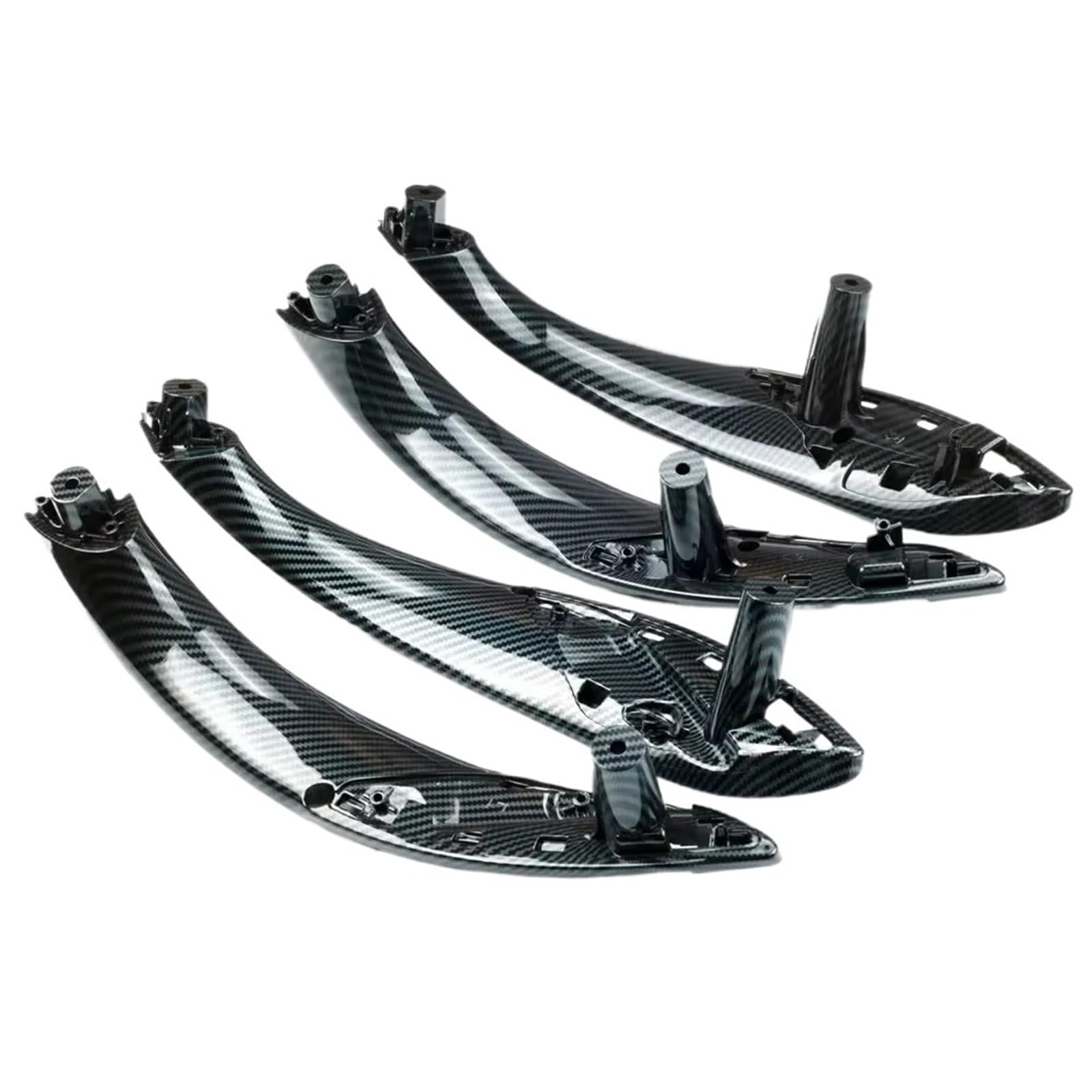Wphlyz One Color Car Interior Door Handle Interior For Bmw 3 Series For F30 For F80 For F31 For F32 For F33 For F34 For F35 For F36 Interior Door Pull Handle Inside Panel With(1Carbon Fiber)