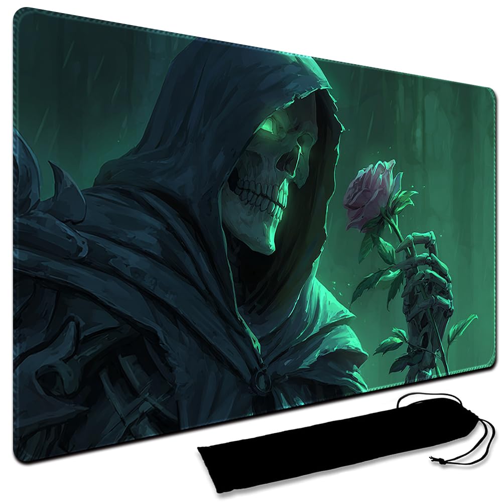 MTG Playmat,With Waterproof Storage black Bag Szie 60 x 35CM , With Zone MTG playmat Stitched Edges Game Play Mat Trading Card Game Playmats TCG Game Mat (No Zone,11)