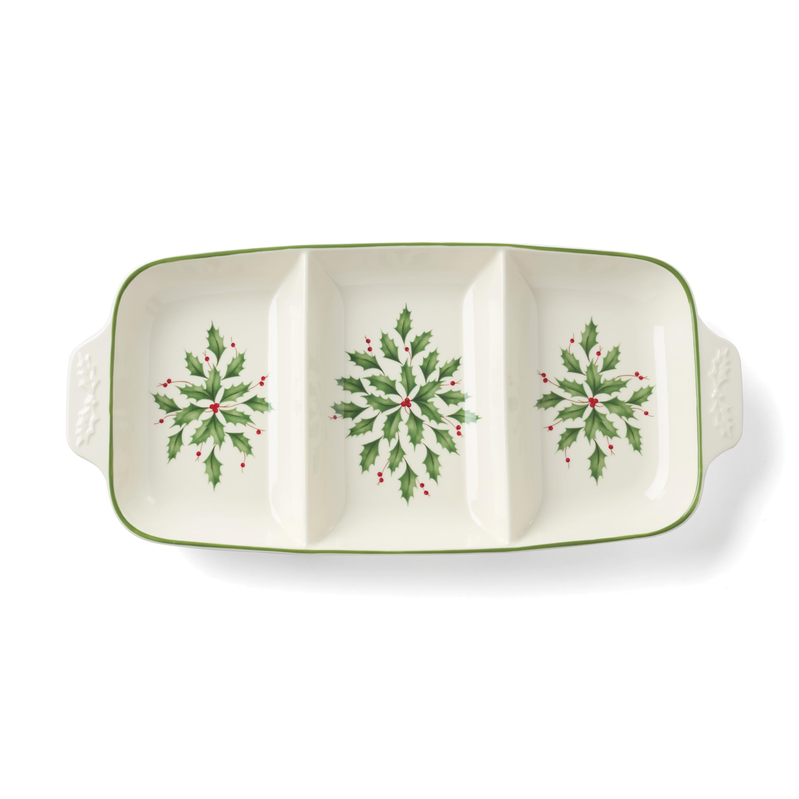 Lenox 899166 Holiday Carved Divided Dish