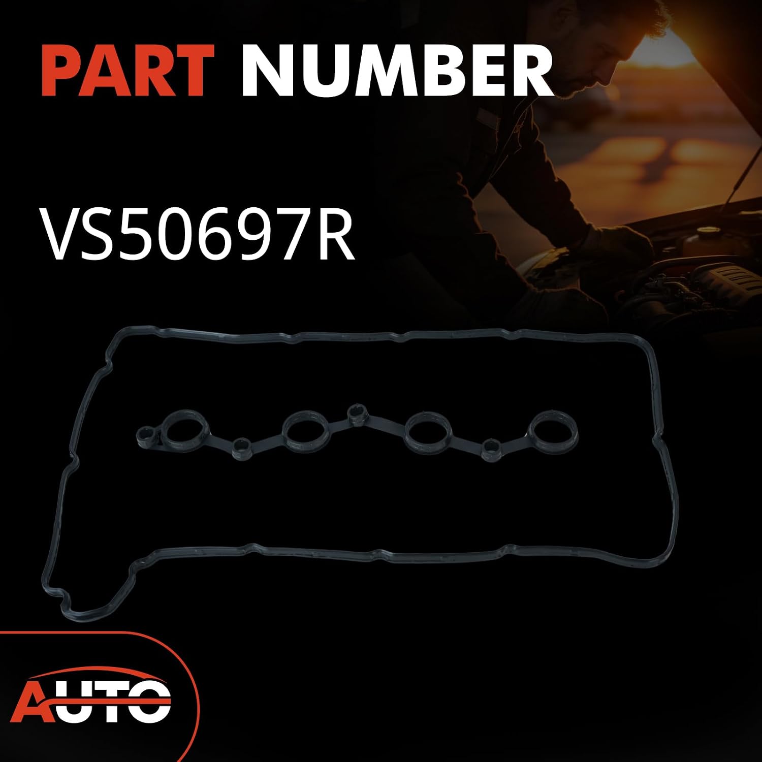 Engine Valve Cover Gasket Set Compatible with 2006-2008 Hyundai Sonata 2007-2010 Kia Magentis 2006-2008 Optima 2007-2008 Rondo L4 2.4L Replace VS50697R