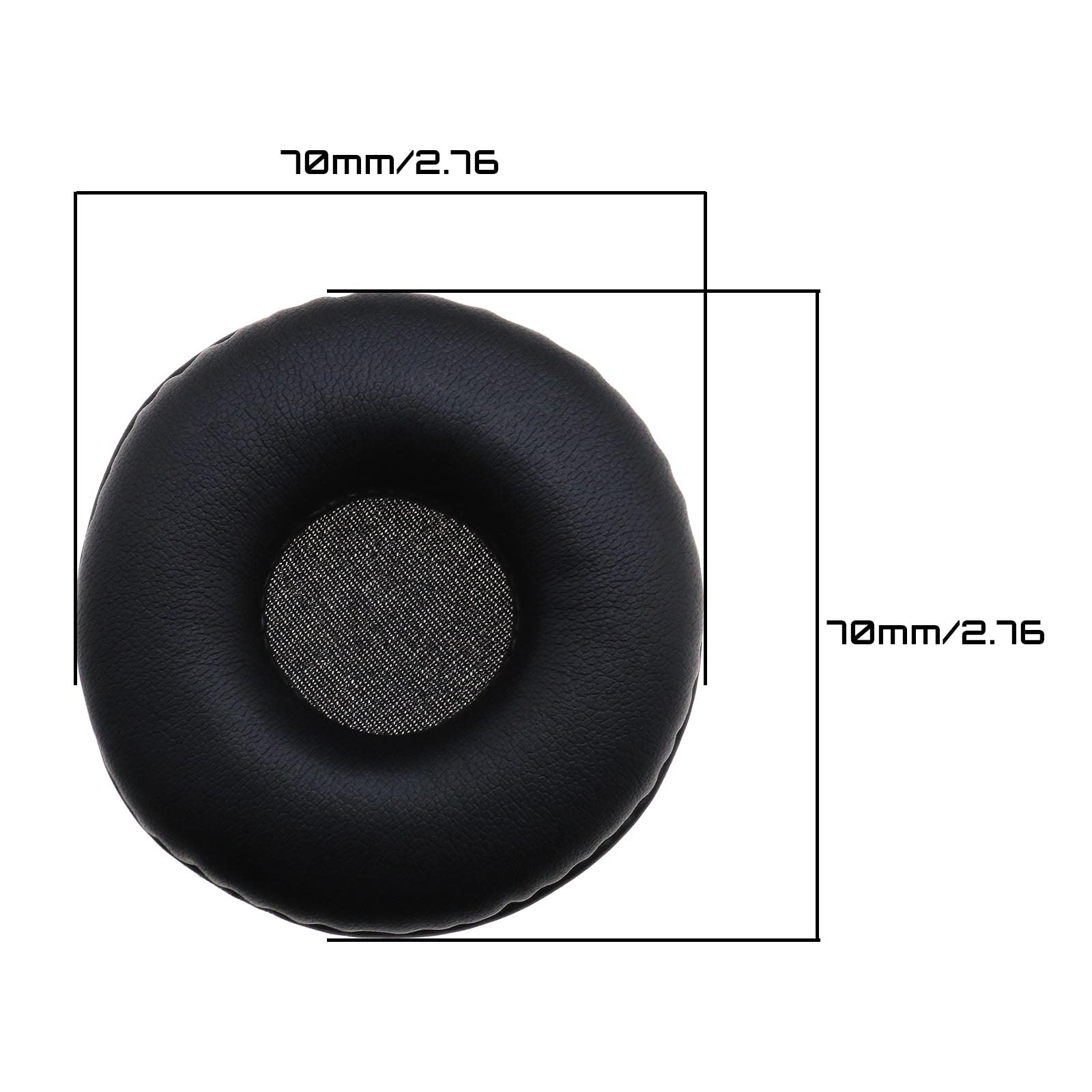 Ersatz-Ohrpolster Für Sony & JBL Kopfhörer – 70mm, Memory Foam, Schwarz – Bequem Und Schalldicht