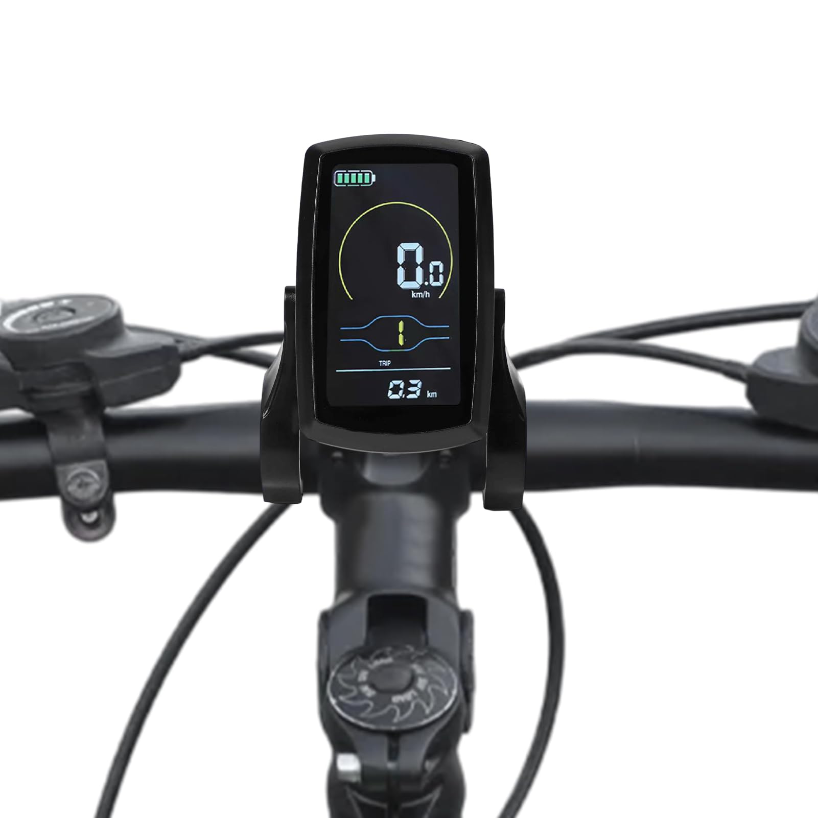 Pannello di controllo LCD per bici elettrica, display LCD 80C, misuratore di velocità intelligente per bicicletta elettrica con supporto di tensione 36 V 48 V, sistema di controllo del