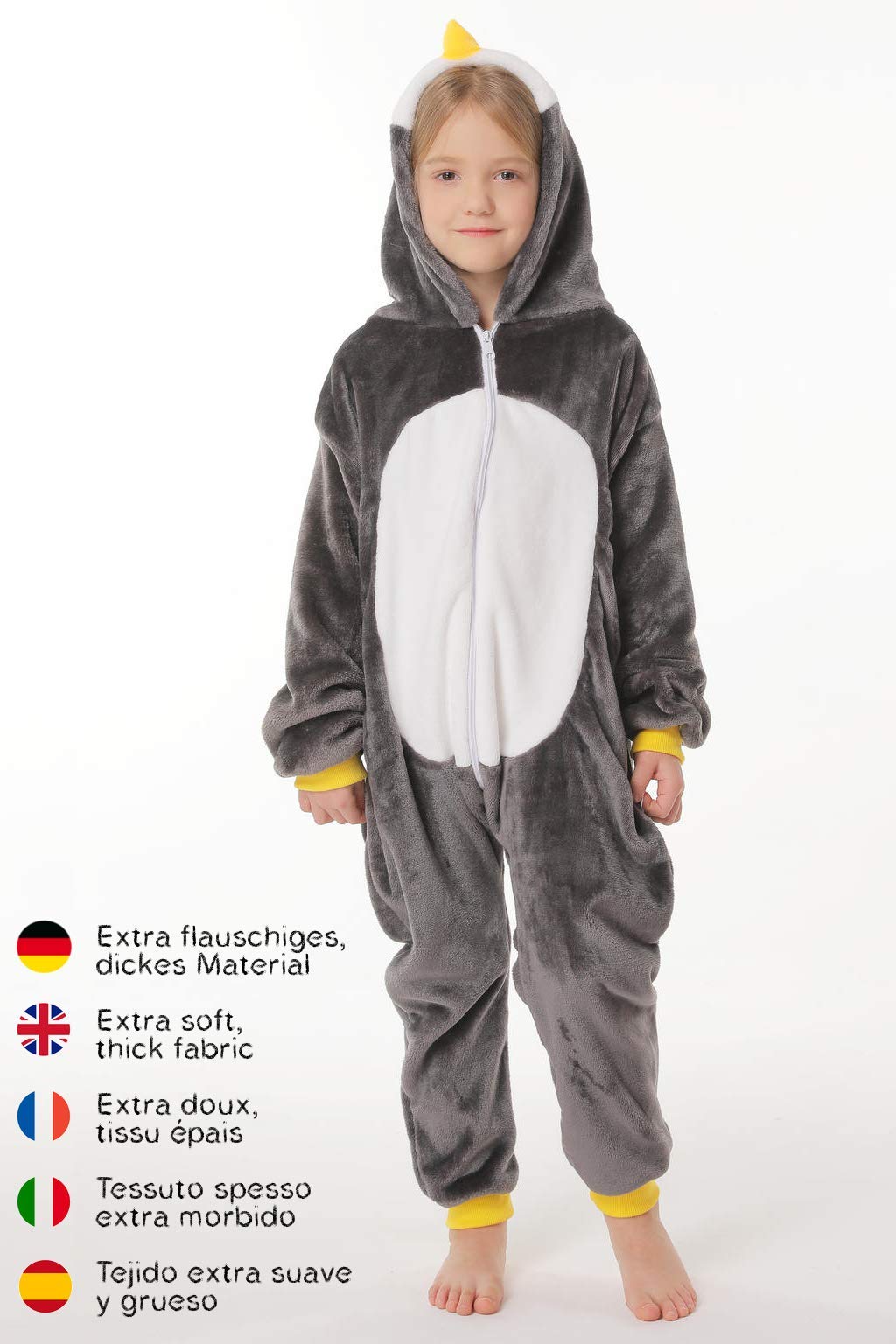 Pablo the Pingwin Onesie kombinezon kostium dla dzieci 130-150 cm czarny