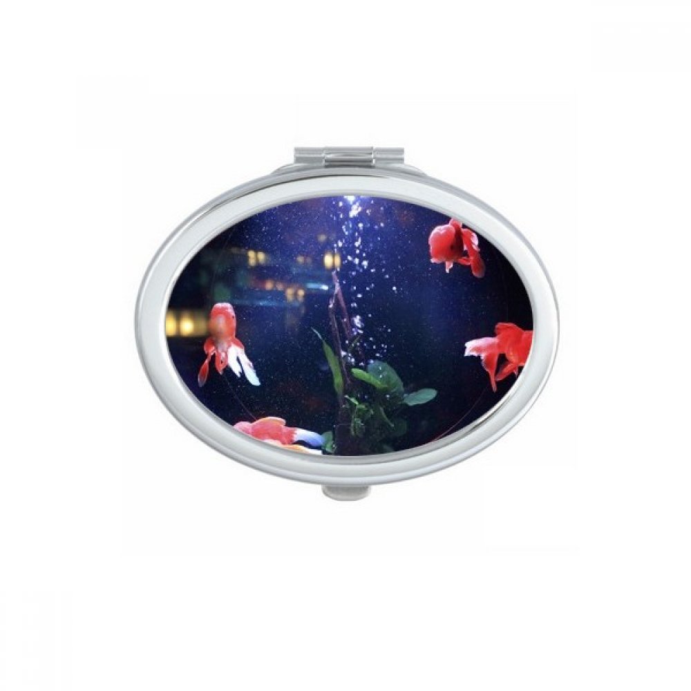 Miroir de poche poisson compact petit miroir main maquillage portable