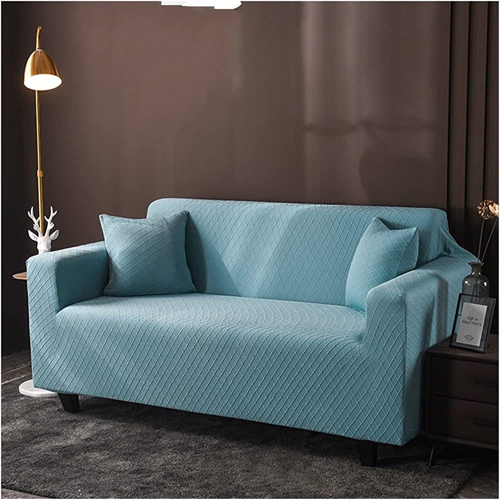 MGEMJMJ Armchair Slipcovers,Sofa Cover Knitted Living Room Sofa Cover Four Seasons Combination Sofa Cushion Cover Protector(Size:2 seats (145-185cm),Color:B)