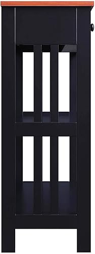 Miniatura 5 de Convenience Concepts Mission - Mesa consola con 1 cajón, color cerezanegro