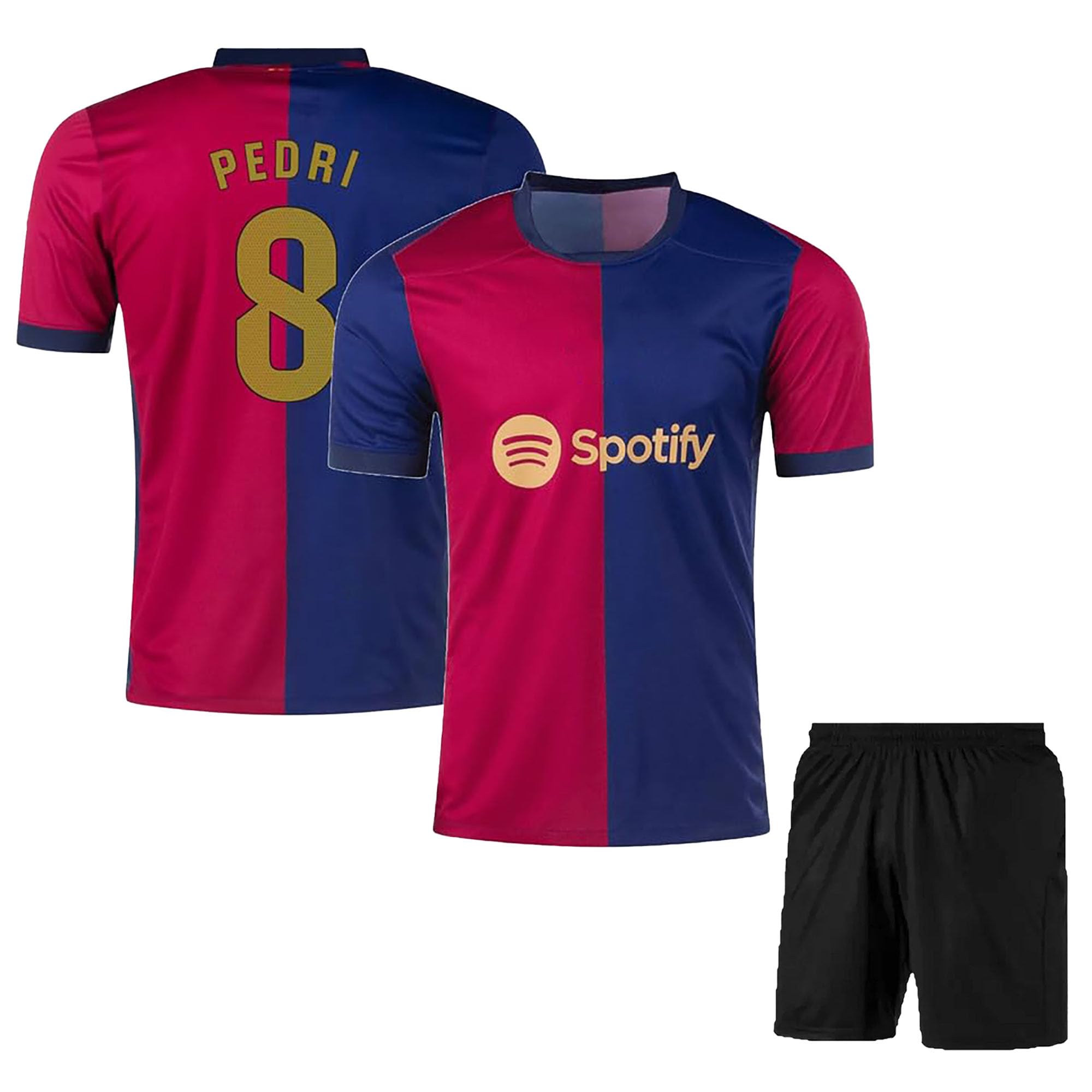 Sports Baarce Football Home Jersey with Shorts 2024/25 (Kid's, Boy's& Men)