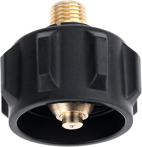 Miniatura 4 de Adaptador de depósito de propano Válvula reguladora de gas 14 pulgadas macho con tuerca (QCC1 14 "macho)