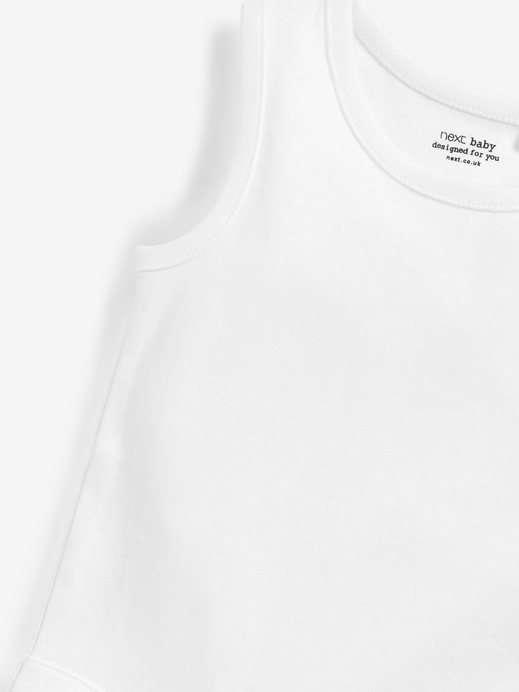 NEXT Bébé Débardeur pour bébé 100% coton, lot de 10 Blanc Newborn