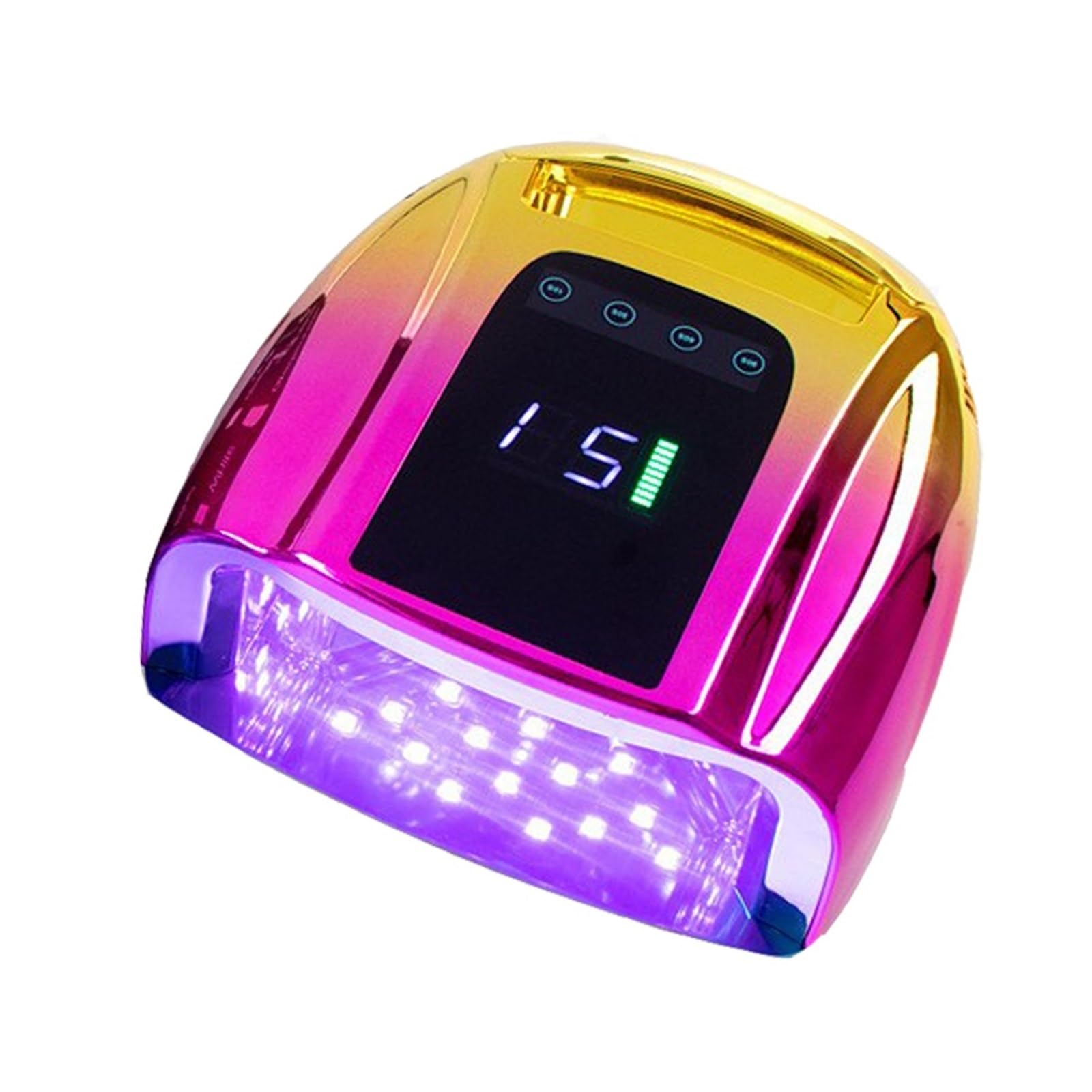 Lámpara UV para uñas, Lámpara de uñas LED UV 96W Secador de lámpara de uñas recargable Lámpara de gel inalámbrica Lámpara de gel UV profesional Secado de uñas de gel for todos los esmaltes de uñas 156
