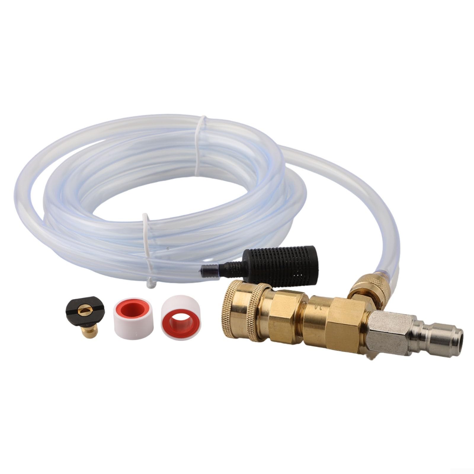 Inyector de jabón descendente de 4000 PSI para lavadoras a presión, aplicador de detergente de 3/8 pulgadas para soluciones de limpieza, compatible con sistemas de limpieza de alta presión