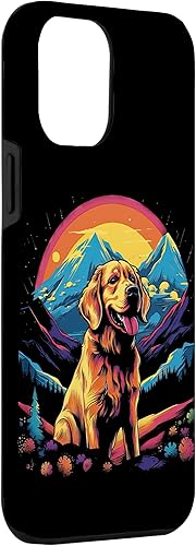 Miniatura 3 de Funda estilo vintage para iPhone 13 Pro Max Golden Retriever