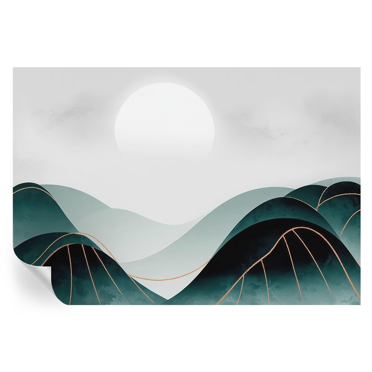 Decoración de pared adhesiva 152x104 cm Paz aparente | Vinilo mural para salón