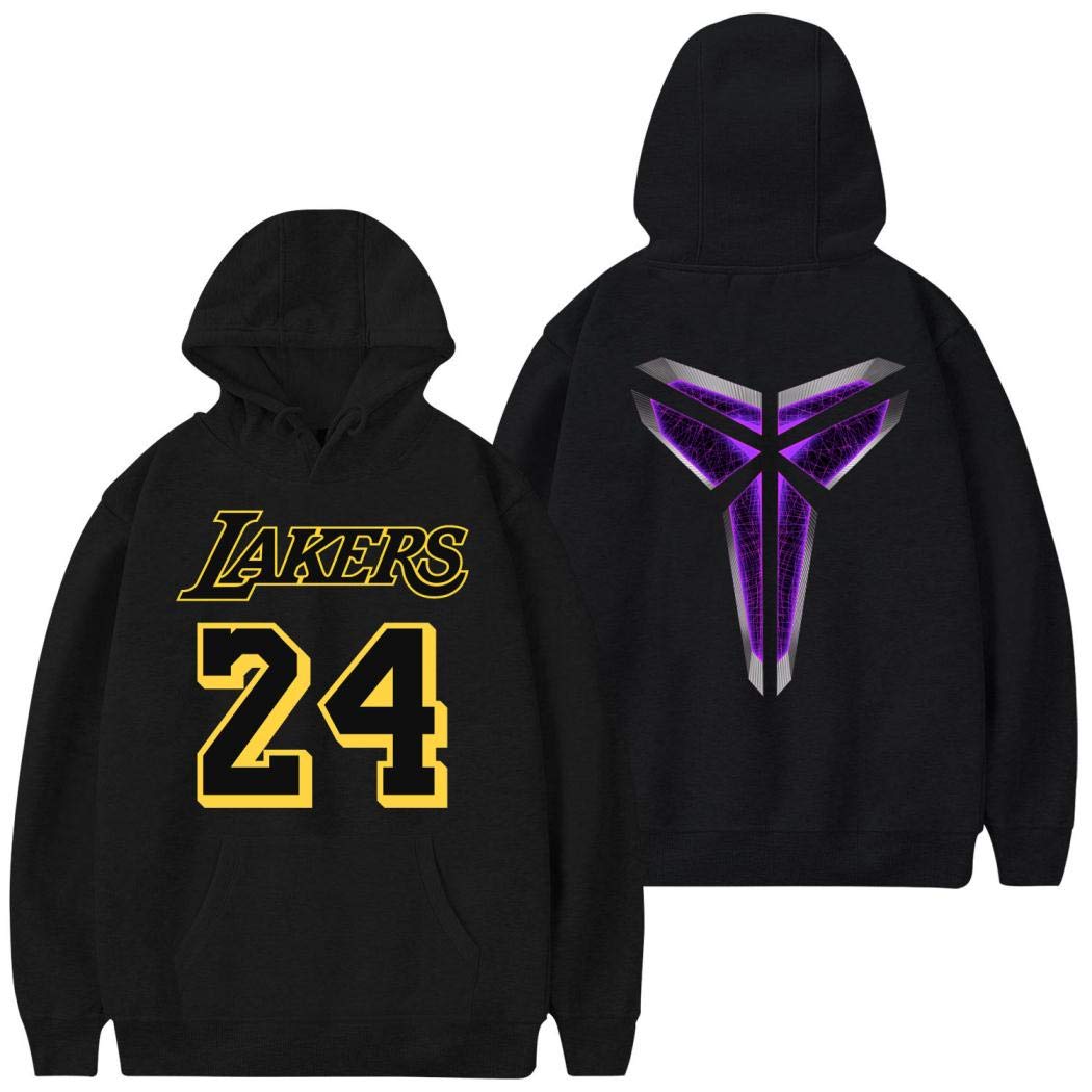 Casual Hooded Sweatshirts Mamba Never Out Long Sleeve Pullover Hoodie Tops for Men,Women,Youth
