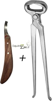 Hoof Nipper 15 Inch Right Handed Vanadium Steel Farrier Tool in Dull Finish | Heavy-Duty Horse Hoof Trimming Nipper for Professional Farriers & Hoof Care